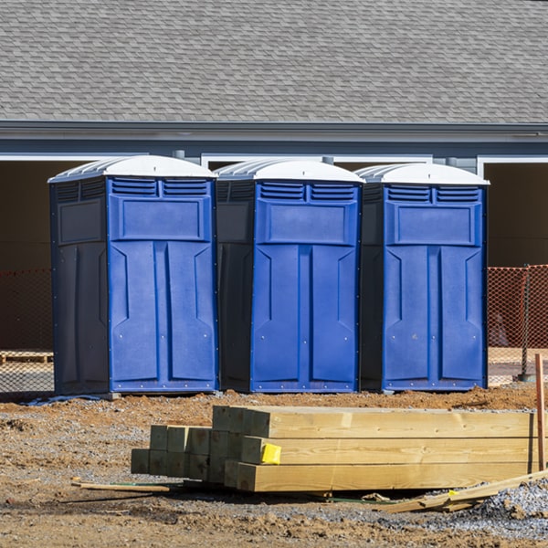 how often are the portable toilets cleaned and serviced during a rental period in Fairfax